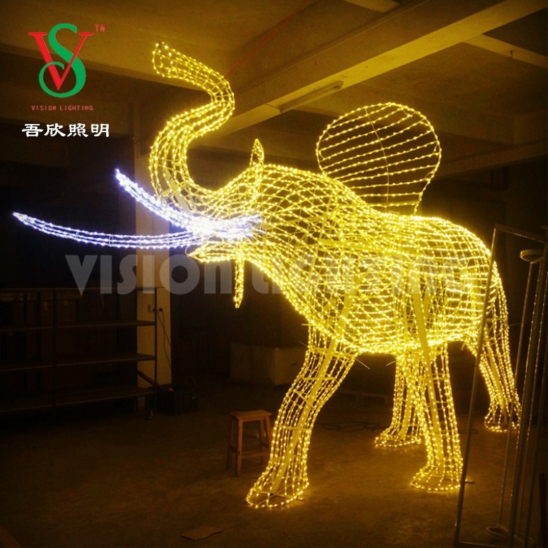 武汉led大象造型灯
