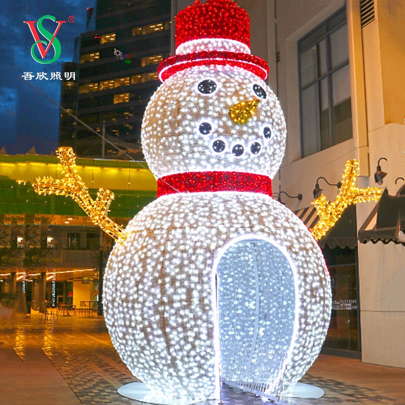LED snowman shape lamp